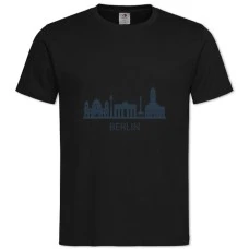 Футболка с принтом Берлин - 2XL черная