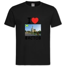 Футболка с принтом Фастов - 2XL черная