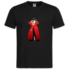 Футболка с принтом Хэллоуин Дракула - 2XL черная