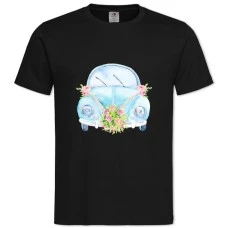 TWedding Car -shirt with Print Wedding Car - 2XL black