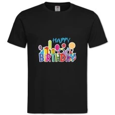 TBirthday Gifts Balls -shirt with Print Birthday Gifts Balls - 2XL black