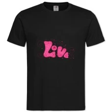 TValentine's Day Love -shirt with Print Valentine's Day Love - 2XL black