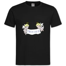 TAngel Day Two Angels -shirt with Print Angel Day Two Angels - 2XL black