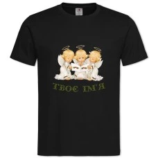 TAngel Day Three Angels -shirt with Print Angel Day Three Angels - 2XL black