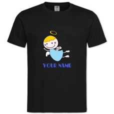 TAngel Day Your Name Angel -shirt with Print Angel Day Your Name Angel - 2XL black