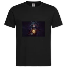 Футболка с принтом Артифакт Героиня Игры - 2XL черная