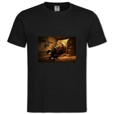 Футболка с принтом Бенди И Машина - 2XL черная