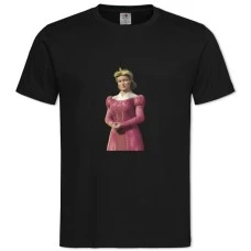 Футболка с принтом Шрек Фиона Мать Королева - 2XL черная
