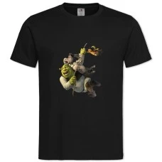 Футболка с принтом Шрек Друзья - 2XL черная