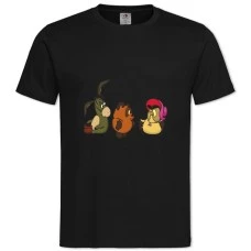 TWinnie The Pooh Main Characters -shirt with Print Winnie The Pooh Main Characters - 2XL black