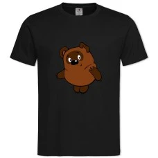 TWinnie The Pooh Medvezhenok -shirt with Print Winnie The Pooh Medvezhenok - 2XL black