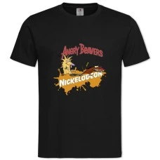 TAngry Beavers Nickelodeon Version -shirt with Print Angry Beavers Nickelodeon Version - 2XL black