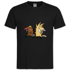 TAngry Beavers Main Heroes -shirt with Print Angry Beavers Main Heroes - 2XL black