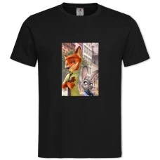 TZootopia Judy Hopps And Nick Wilde -shirt with Print Zootopia Judy Hopps And Nick Wilde - 2XL black