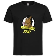 TBojack Horseman Neigh Way -shirt with Print Bojack Horseman Neigh Way - 2XL black
