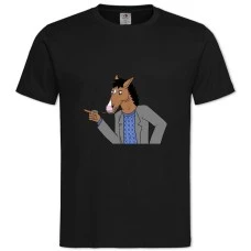 TBojack Horseman Smoke -shirt with Print Bojack Horseman Smoke - 2XL black