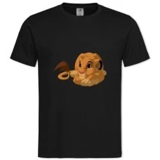 TThe Lion King Simba -shirt with Print The Lion King Simba - 2XL black