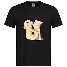 TCatdog Cute Art -shirt with Print Catdog Cute Art - 2XL black