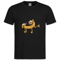 TCatdog Friends -shirt with Print Catdog Friends - 2XL black