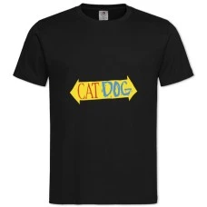 TCatdog Logo -shirt with Print Catdog Logo - 2XL black