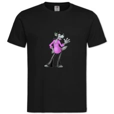 TWell Wait Wolf Stylish -shirt with Print Well Wait Wolf Stylish - 2XL black