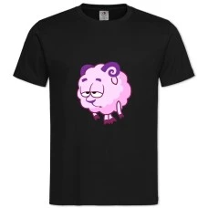 TTired Smeshariki Barash -shirt with Print Tired Smeshariki Barash - 2XL black