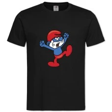 TThe Smurfs Angry -shirt with Print The Smurfs Angry - 2XL black