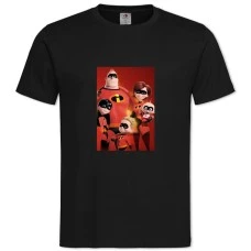 TThe Incredibles Family -shirt with Print The Incredibles Family - 2XL black