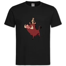 TTimon And Pumbaa Main Heroes -shirt with Print Timon And Pumbaa Main Heroes - 2XL black