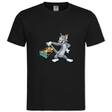 TTom And Jerry Funny Heroes -shirt with Print Tom And Jerry Funny Heroes - 2XL black