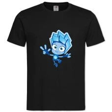 Футболка с принтом Фиксики Нолик - 2XL черная
