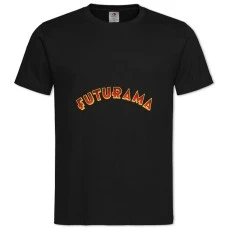 Футболка с принтом Футурама Логотип - 2XL черная