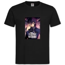 TCode Geass Main Theme -shirt with Print Code Geass Main Theme - 2XL black