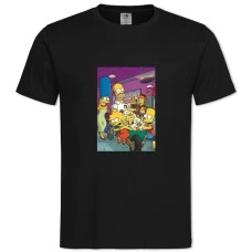 TThe Simpsons Cinema Family -shirt with Print The Simpsons Cinema Family - 2XL black