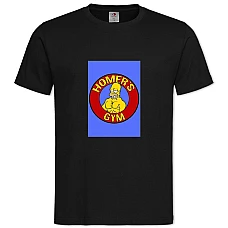 TThe Simpsons Homers Gym -shirt with Print The Simpsons Homers Gym - 2XL black