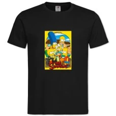 TThe Simpsons Family Version -shirt with Print The Simpsons Family Version - 2XL black