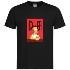 TThe Simpsons Homer Duff Beer -shirt with Print The Simpsons Homer Duff Beer - 2XL black