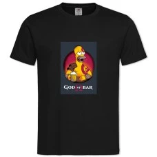 TThe Simpsons God Of Bar -shirt with Print The Simpsons God Of Bar - 2XL black