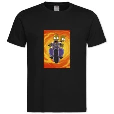 TThe Simpsons Bart And Homer -shirt with Print The Simpsons Bart And Homer - 2XL black