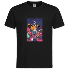 TAdventure Time Monsters -shirt with Print Adventure Time Monsters - 2XL black