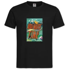 TAdventure Time Red Logo -shirt with Print Adventure Time Red Logo - 2XL black