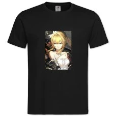 TViolet Evergarden Beautiful Hero -shirt with Print Violet Evergarden Beautiful Hero - 2XL black