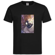 TViolet Evergarden With Flowers -shirt with Print Violet Evergarden With Flowers - 2XL black