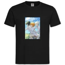 TThe Promised Neverland Heroes -shirt with Print The Promised Neverland Heroes - 2XL black
