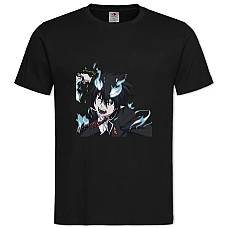 TBlue Exorcist Boy -shirt with Print Blue Exorcist Boy - 2XL black