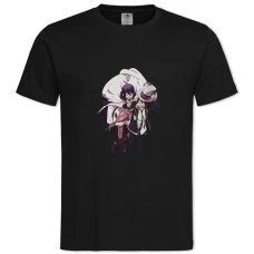 TBlue Exorcist Characters -shirt with Print Blue Exorcist Characters - 2XL black