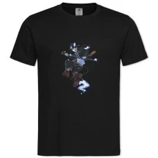 TBlue Exorcist Print -shirt with Print Blue Exorcist Print - 2XL black