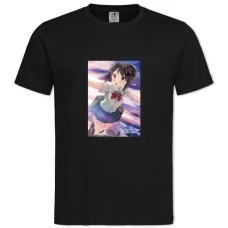 TYour Name Girl Mitsuha Miyamizu -shirt with Print Your Name Girl Mitsuha Miyamizu - 2XL black