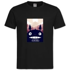 TTonari No Totoro Theme -shirt with Print Tonari No Totoro Theme - 2XL black
