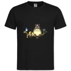 TTonari No Totoro Main Heroes -shirt with Print Tonari No Totoro Main Heroes - 2XL black